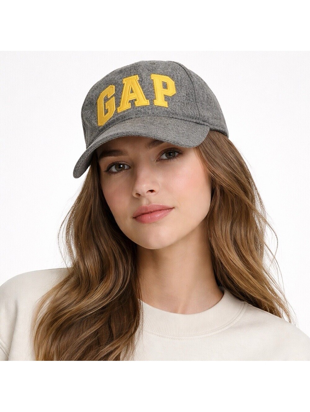 GAP Wool Blend Ball Caps Gray / Yellow